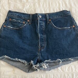 Levi's Dark Blue Jean Shorts
